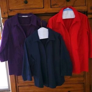 Riders by Lee Indigo 3/4 sleeve Lot of 3!! XL